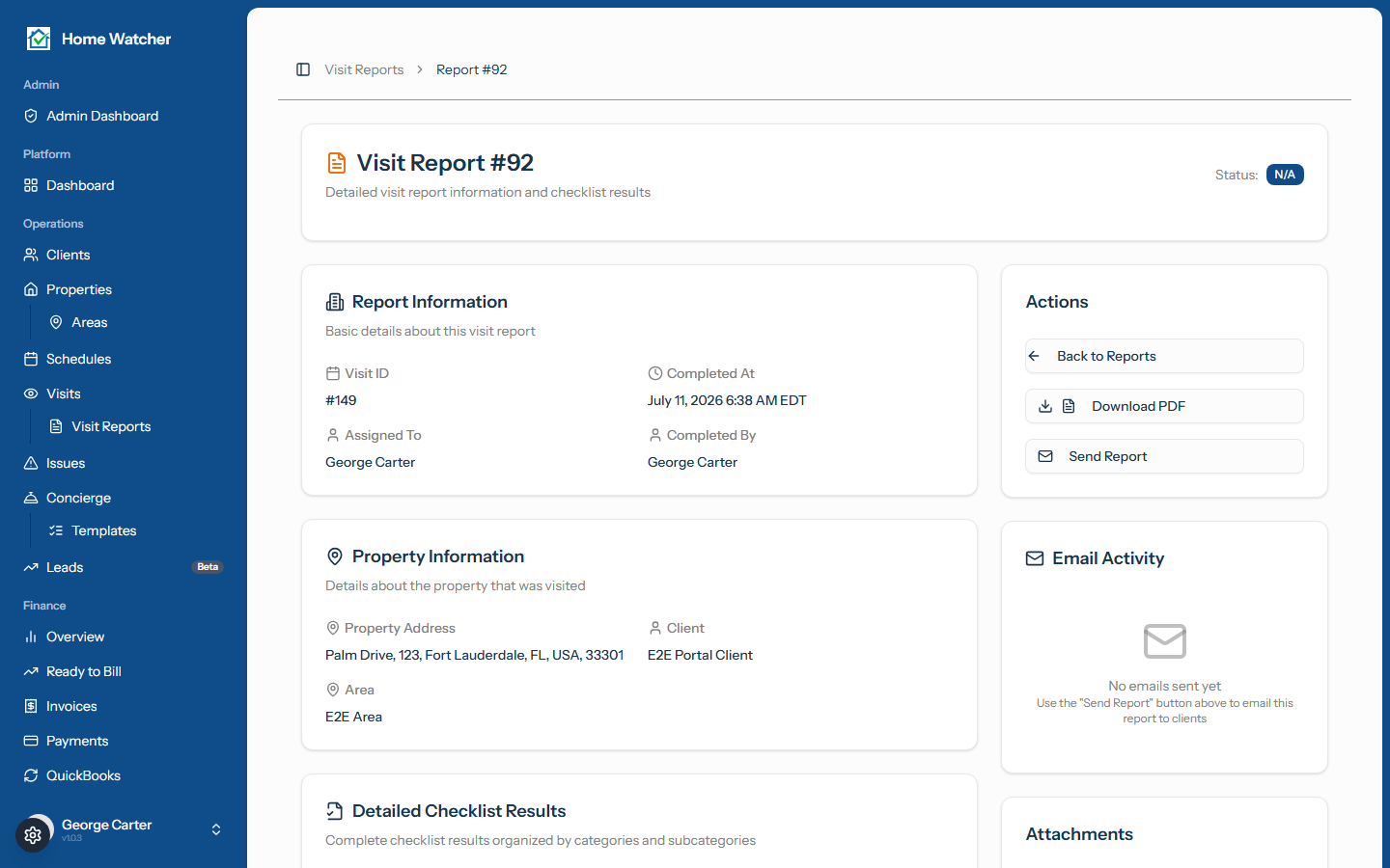 Live delivery tracking on the Email Activity panel